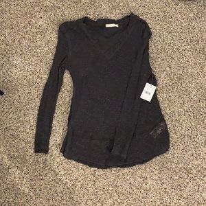 Free people dark grey sweater size XS